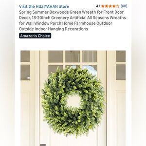 NWT  All Seasons Boxwood Wreath
18-20 inches Indoor/Outdoor